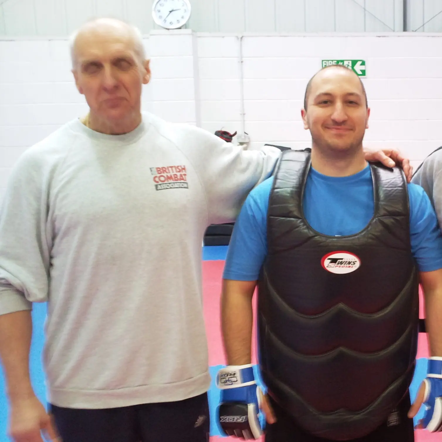 Olgun Tiltay after impact training session with Peter Consterdine Sensei [10th Dan Karate]